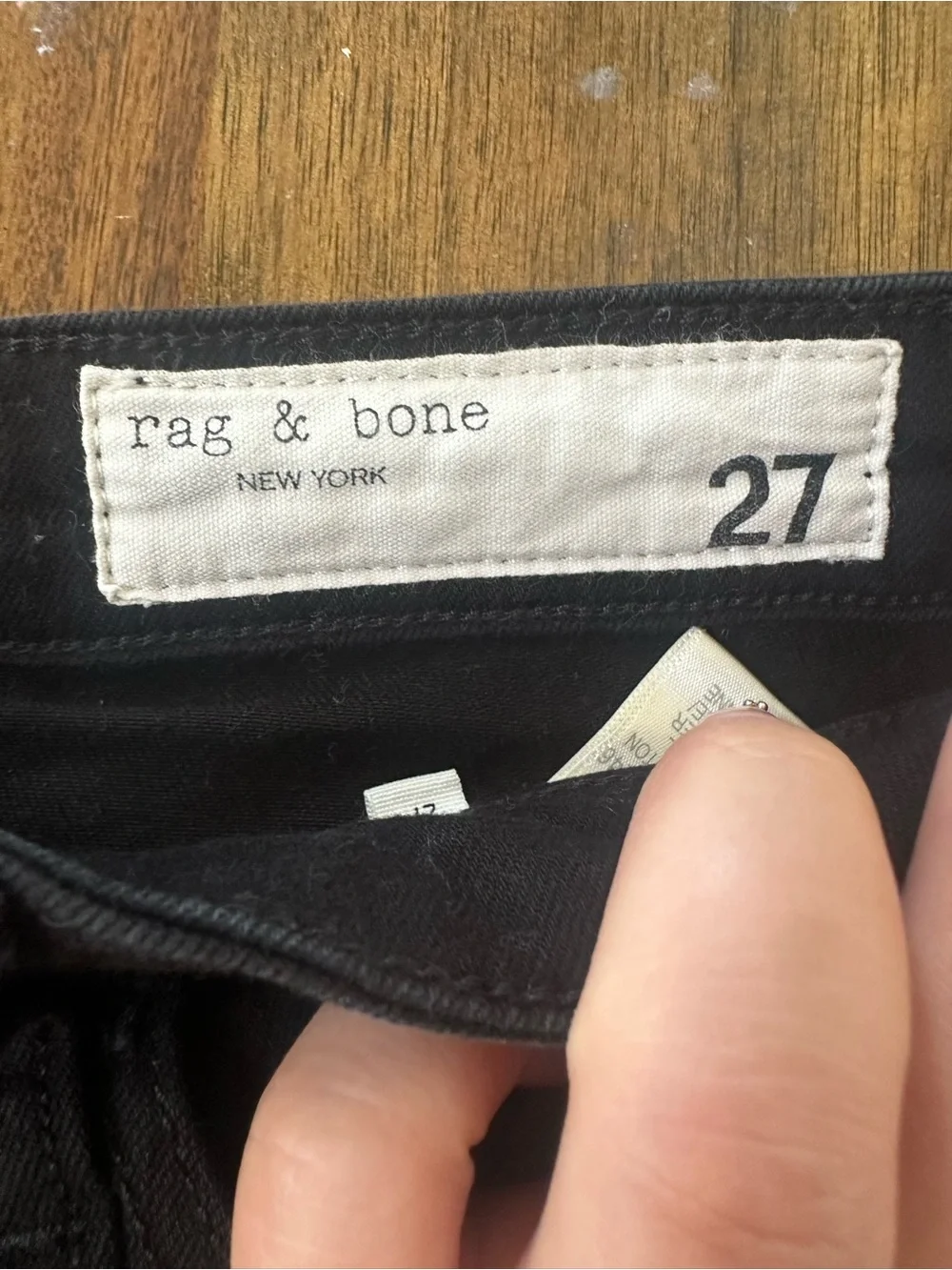 rag & bone Nina high rise ankle skinny Jeans in Black